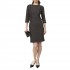 Alexander & Jacob Dress Herringbone Pattern-Black