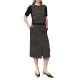 Alexander & Jacob Skirt Midi Herringbone Pattern-Black Alexander & Jacob Skirt Midi Herringbone Pattern-Black
