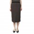 Alexander & Jacob Skirt Midi Herringbone Pattern-Black