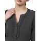 Alexander & Jacob Dress Ve Ruffle Rip-Grey Alexander & Jacob Dress Ve Ruffle Rip-Grey