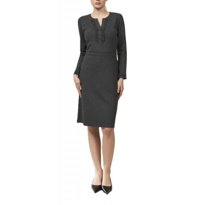Alexander & Jacob Dress Ve Ruffle Rip-Grey