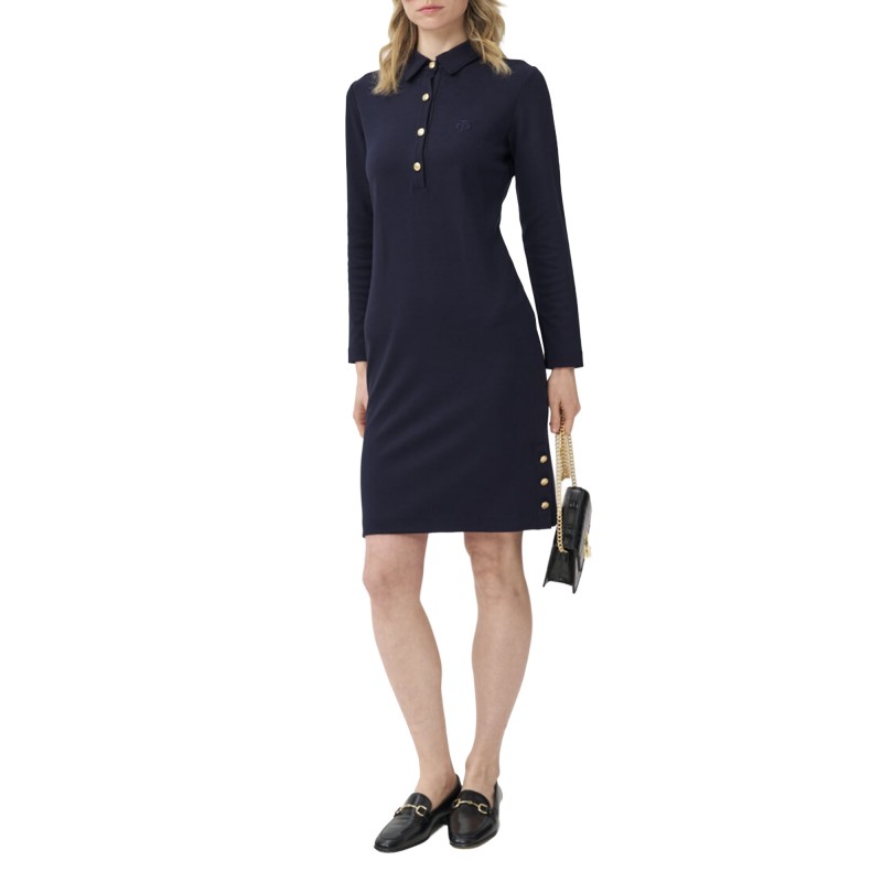Alexander & Jacob Dress Polo Striped-Blue Alexander & Jacob Dress Polo Striped-Blue