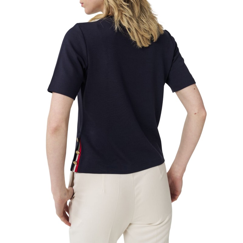 Alexander & Jacob T-Shirt With Embroidery-Blue Alexander & Jacob T-Shirt With Embroidery-Blue