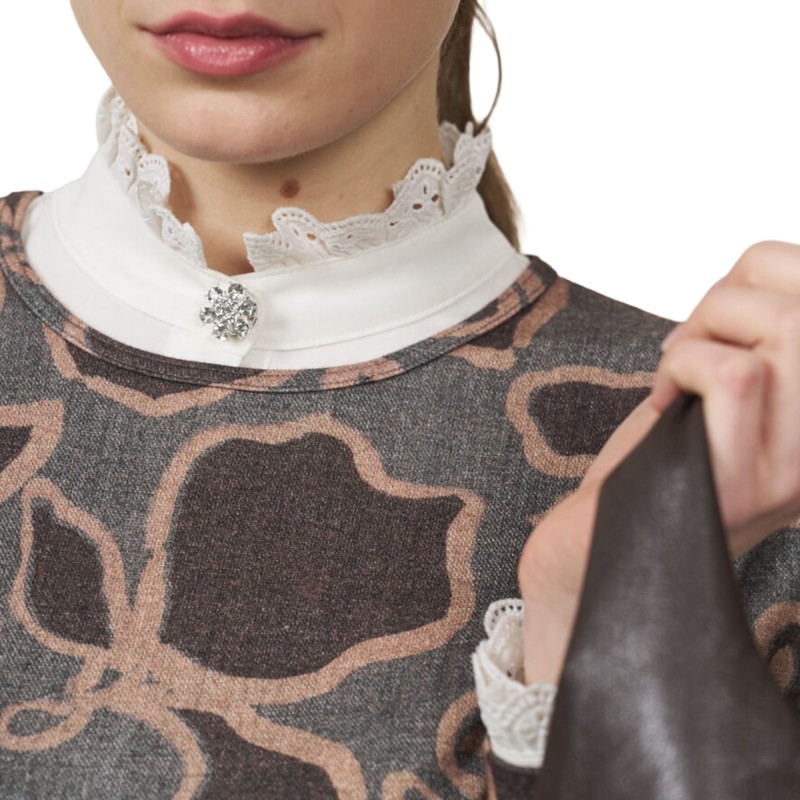 Alexander & Jacob Blouse Knit-Grey Alexander & Jacob Blouse Knit-Grey