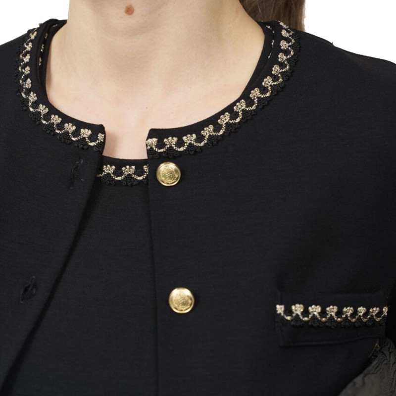 Alexander & Jacob Cardigan Goldie Braided-Black Alexander & Jacob Cardigan Goldie Braided-Black