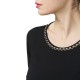 Alexander & Jacob Blouse 3/4 With goldie braid-Black Alexander & Jacob Blouse 3/4 With goldie braid-Black