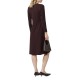 Alexander & Jacob Dress With Gold Buttons-Brown Alexander & Jacob Dress With Gold Buttons-Brown