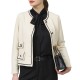 Alexander & Jacob Cardigan Contrast Braid-Cream Alexander & Jacob Cardigan Contrast Braid-Cream