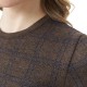 Alexander & Jacob Blouse Knit Checked-Brown Alexander & Jacob Blouse Knit Checked-Brown