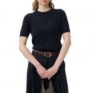 Alexander & Jacob T-Shirt Knit Braided-Blue