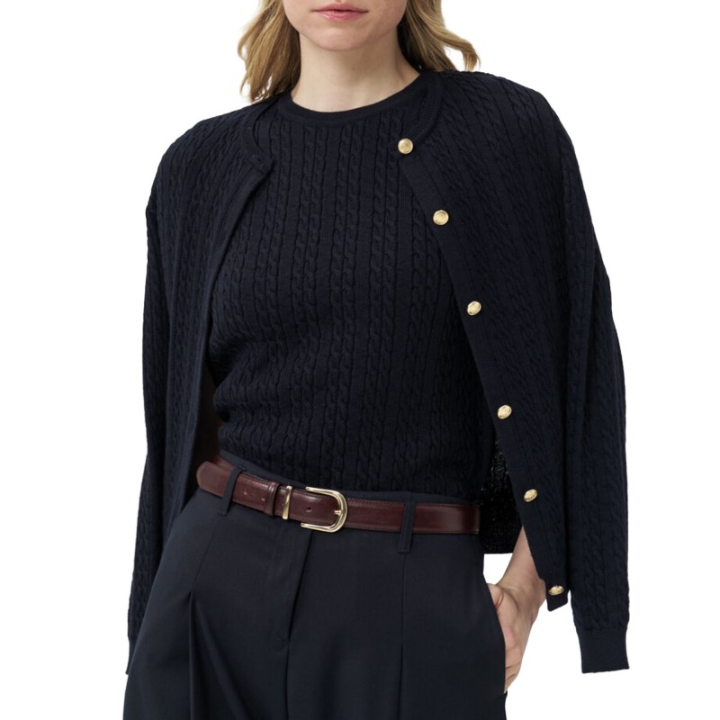 Alexander & Jacob T-Shirt Knit Braided-Blue Alexander & Jacob T-Shirt Knit Braided-Blue
