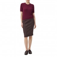 Alexander & Jacob T-Shirt Knit Braided-Aubergine