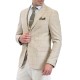 Vittorio Carbon Striped Blazer With Vest-Beige Vittorio Carbon Striped Blazer With Vest-Beige