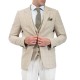 Vittorio Carbon Striped Blazer With Vest-Beige Vittorio Carbon Striped Blazer With Vest-Beige