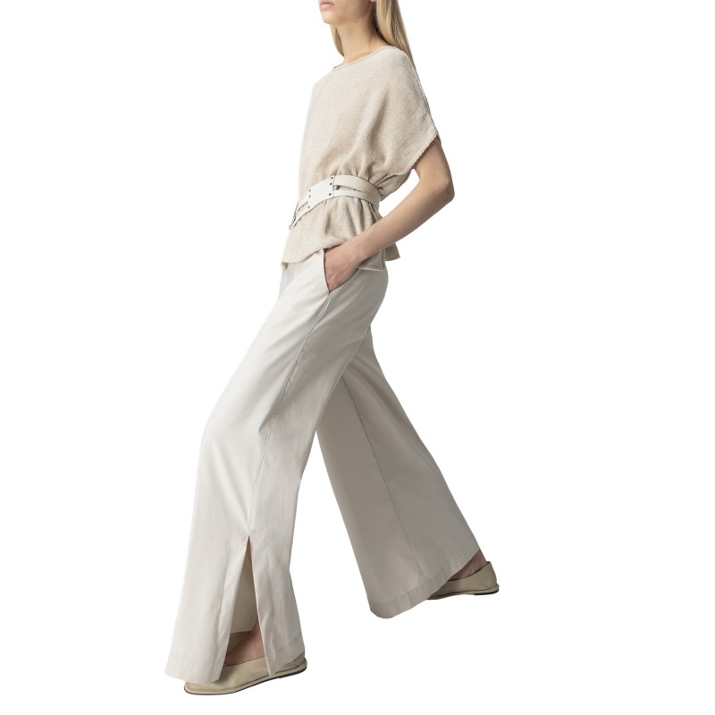 Lotus Eaters Trousers Loose Fit-Oyster Beige