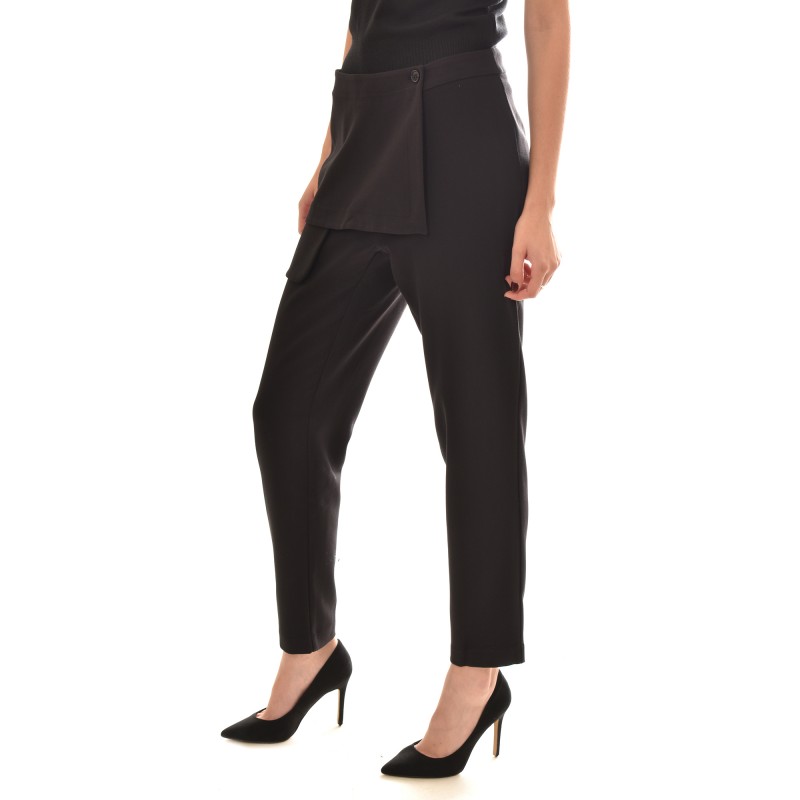 Semiology Trousers With Cutout Details-Black