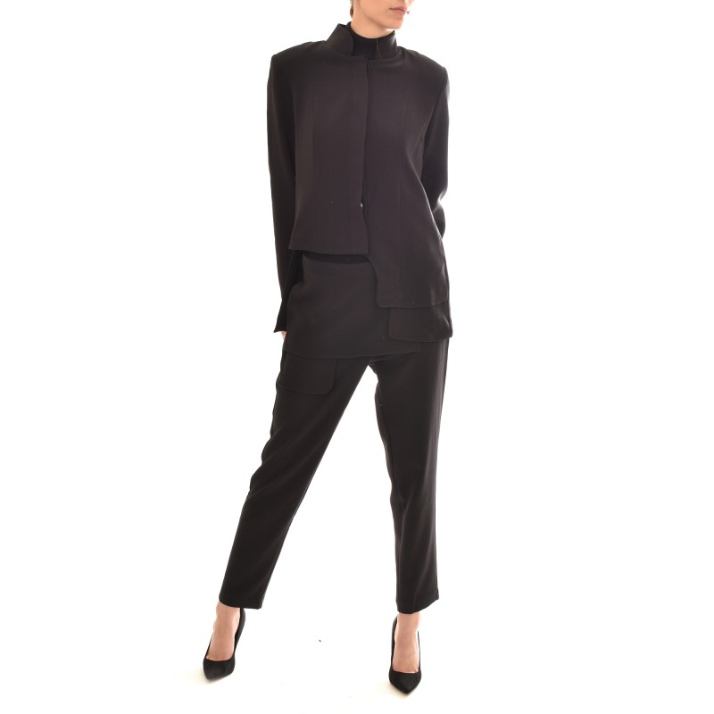 Semiology Trousers With Cutout Details-Black