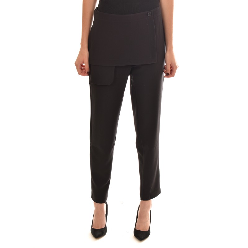 Semiology Trousers With Cutout Details-Black