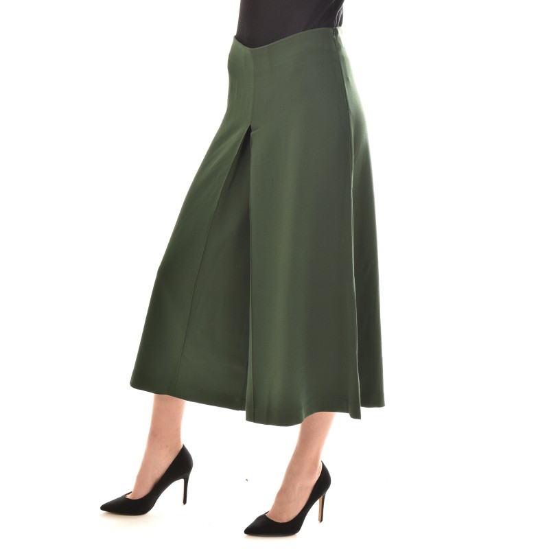 Semiology Wide Midi Fit Shorts-Green