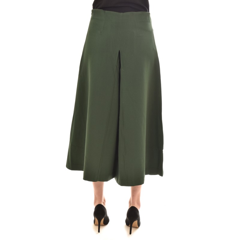 Semiology Wide Midi Fit Shorts-Green