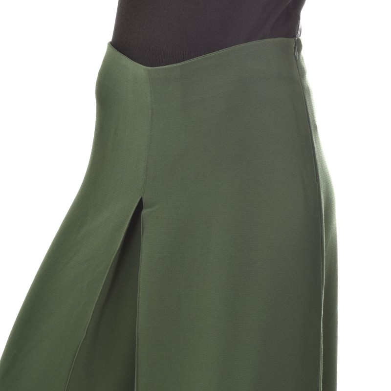 Semiology Wide Midi Fit Shorts-Green