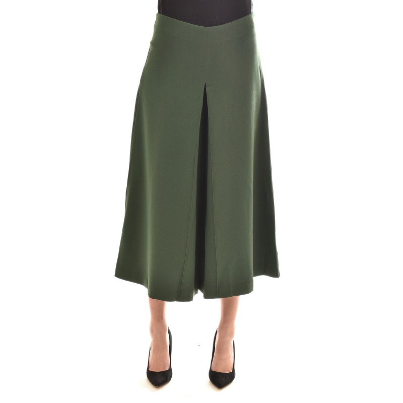 Semiology Wide Midi Fit Shorts-Green