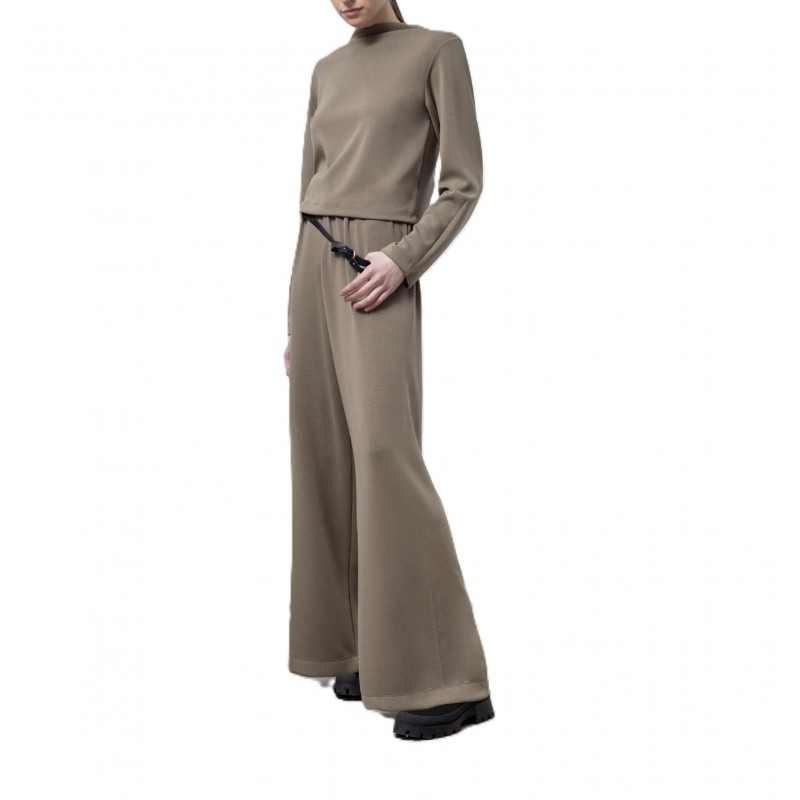 Lotus Eaters Trousers Wide Leg Elastic Waist-Deep Shadow
