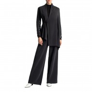 Lotus Eaters Trousers Loose Elastic Waist-Anthracite