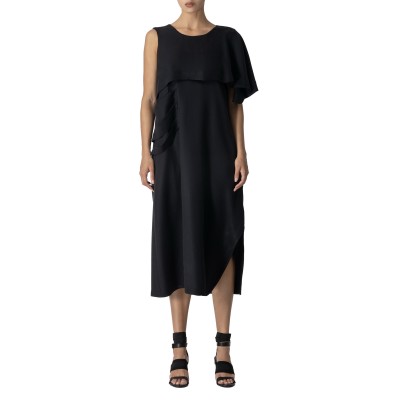 Lotus Eaters Dress Layered Sleeveless-Black