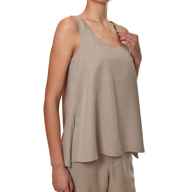 Lotus Eaters Tank Top-Silver