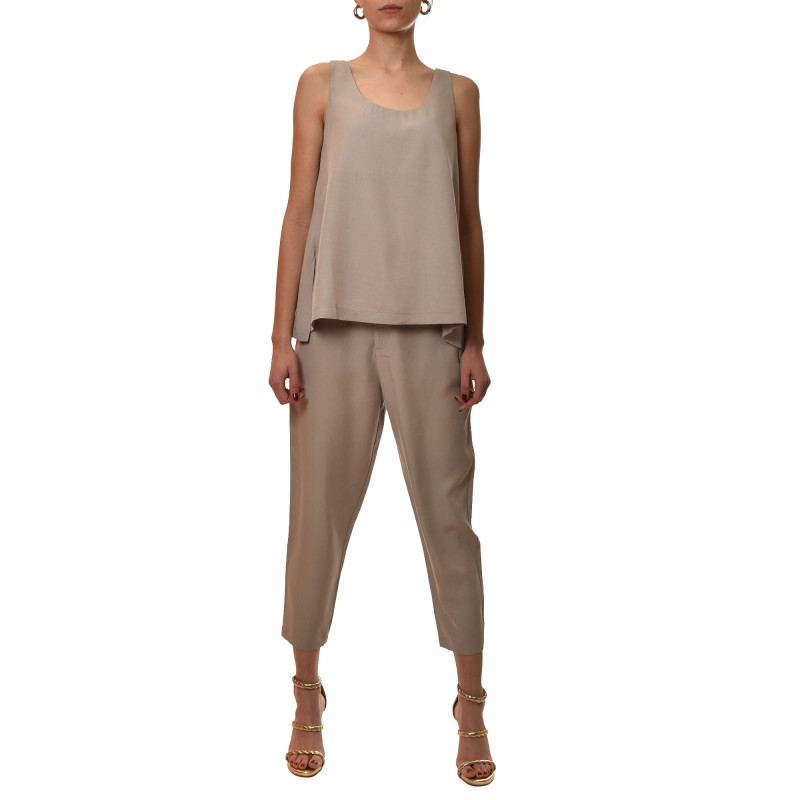 Lotus Eaters Tank Top-Silver