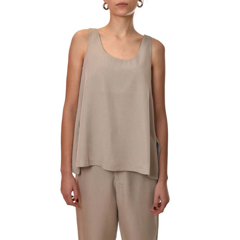 Lotus Eaters Tank Top-Silver