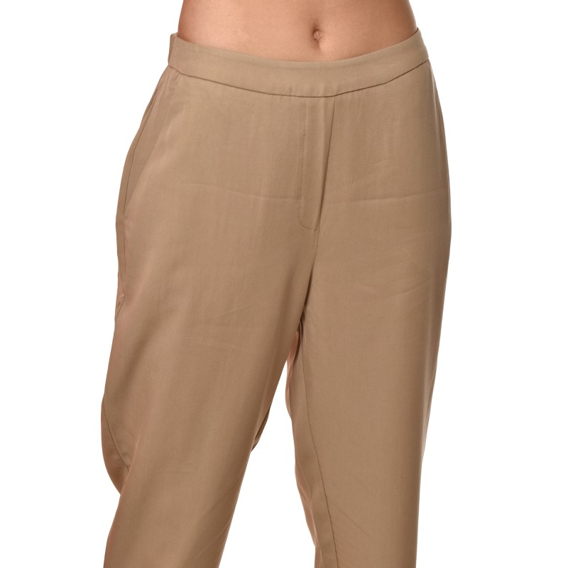 Lotus Eaters Trousers With Elastc Waist And Zip-Stone