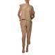 Lotus Eaters Trousers With Elastc Waist And Zip-Stone