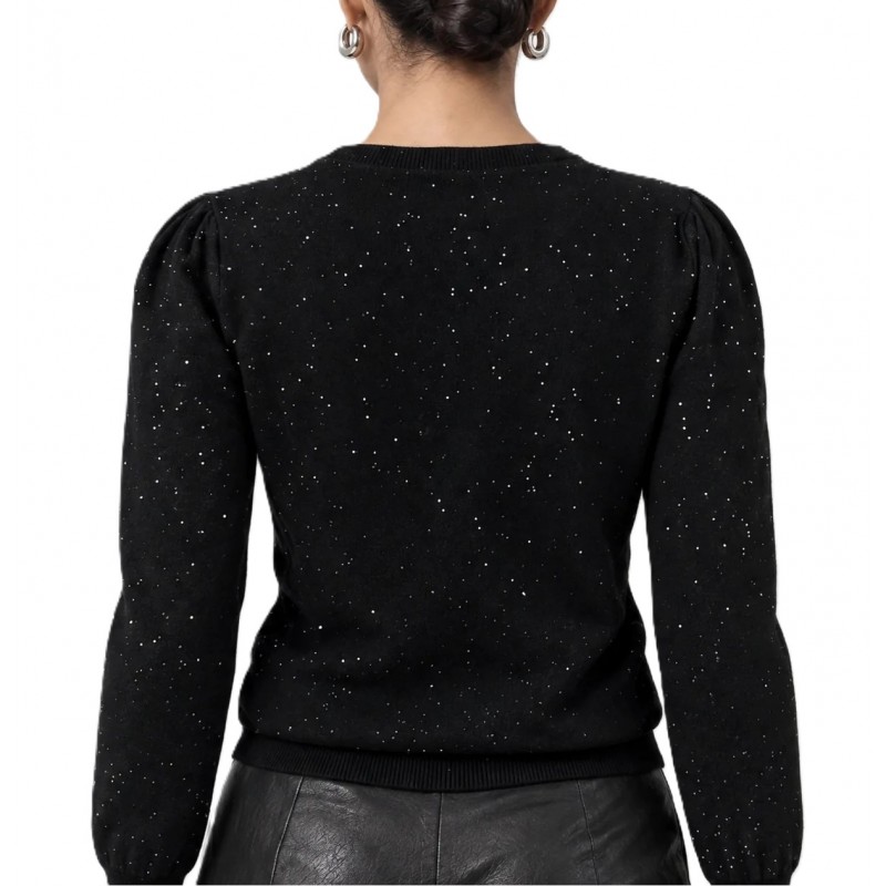 Bill Cost Top Knitted With Sequins-Black Bill Cost Top Knitted With Sequins-Black
