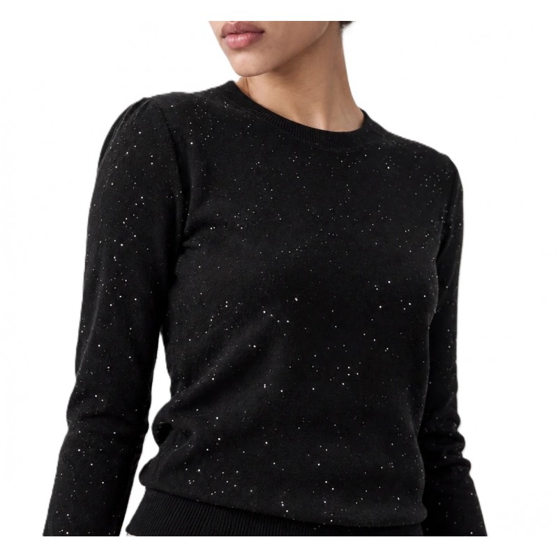 Bill Cost Top Knitted With Sequins-Black Bill Cost Top Knitted With Sequins-Black