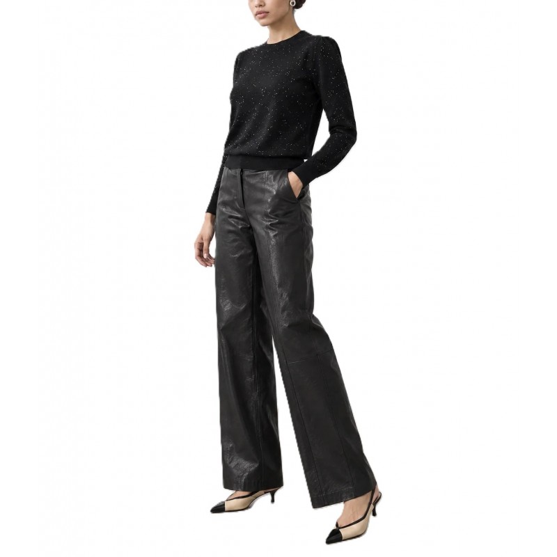 Bill Cost Top Knitted With Sequins-Black Bill Cost Top Knitted With Sequins-Black