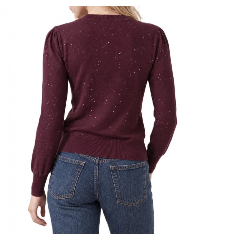 Bill Cost Top Knitted With Sequins-Bordeuax Bill Cost Top Knitted With Sequins-Bordeuax
