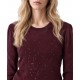 Bill Cost Top Knitted With Sequins-Bordeuax Bill Cost Top Knitted With Sequins-Bordeuax