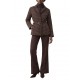 Bill Cost Cropped Quilted Jacket-Brown Bill Cost Cropped Quilted Jacket-Brown