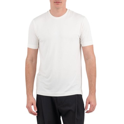 Vittorio T-Shirt In Bamboo Fabric-Off White