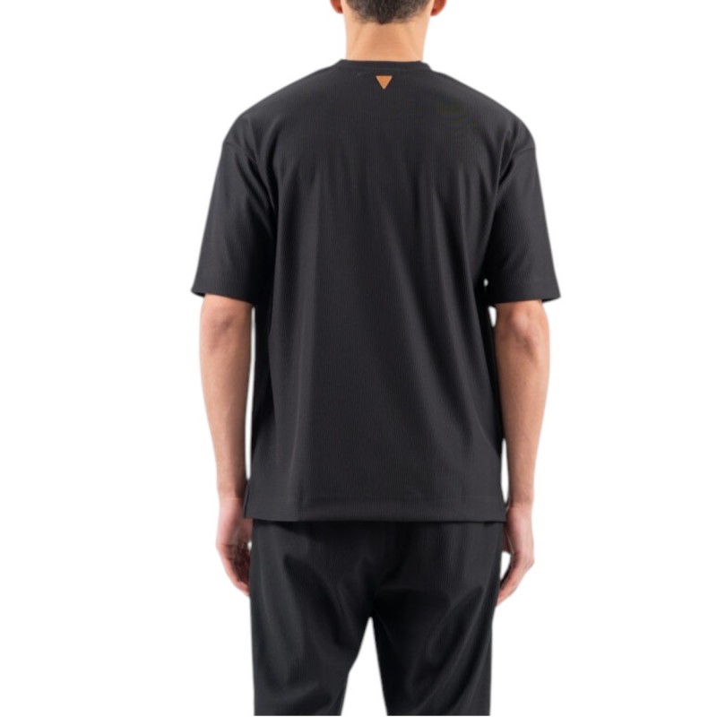 Vittorio T-Shirt Oversized Rib-Black Vittorio T-Shirt Oversized Rib-Black