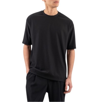 Vittorio T-Shirt Oversized Rib-Black