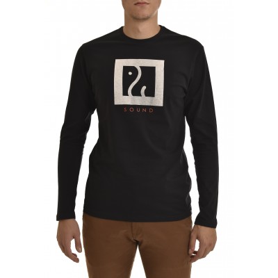 Brokers Blouse Sound Print-Black