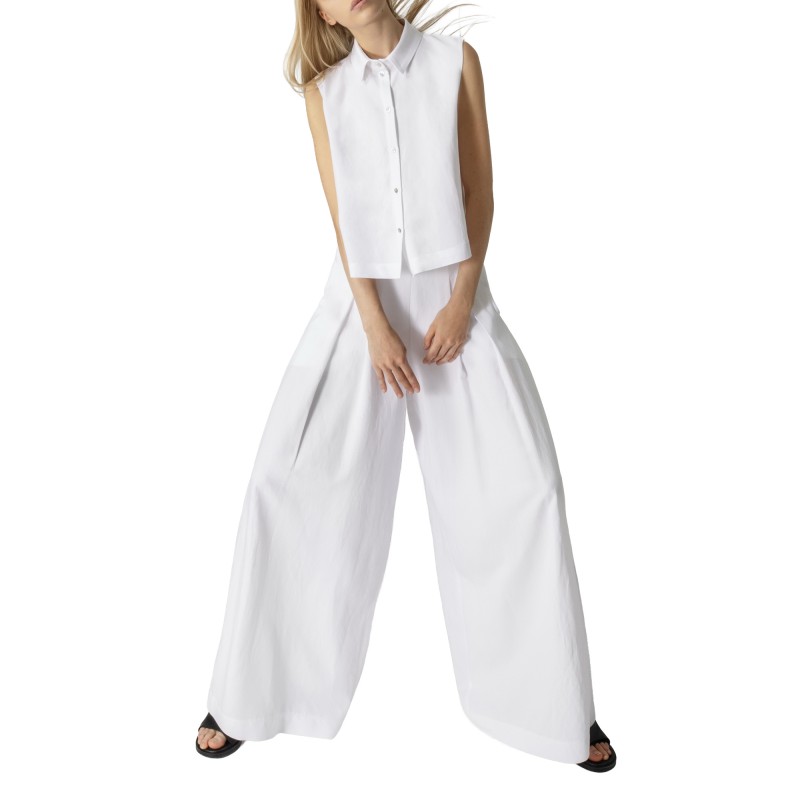 Lotus Eaters Trousers Loose Fit-White