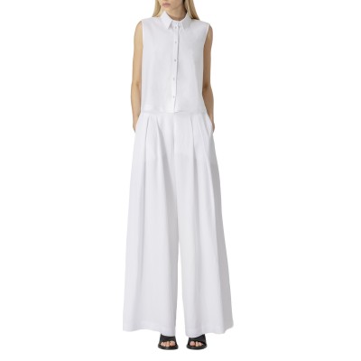 Lotus Eaters Trousers Loose Fit-White