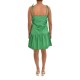 Twenty-29 Short Sleeveless Friled Dress-Green