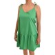 Twenty-29 Short Sleeveless Friled Dress-Green