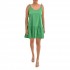 Twenty-29 Short Sleeveless Friled Dress-Green