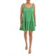 Twenty-29 Short Sleeveless Friled Dress-Green